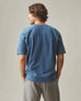 Men's Distressed French Terry Tee - Marine Navy